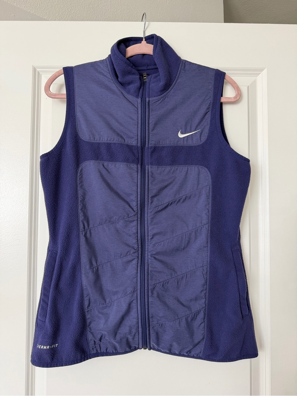Nike Women's Purple Sleeveless Fleece Vest